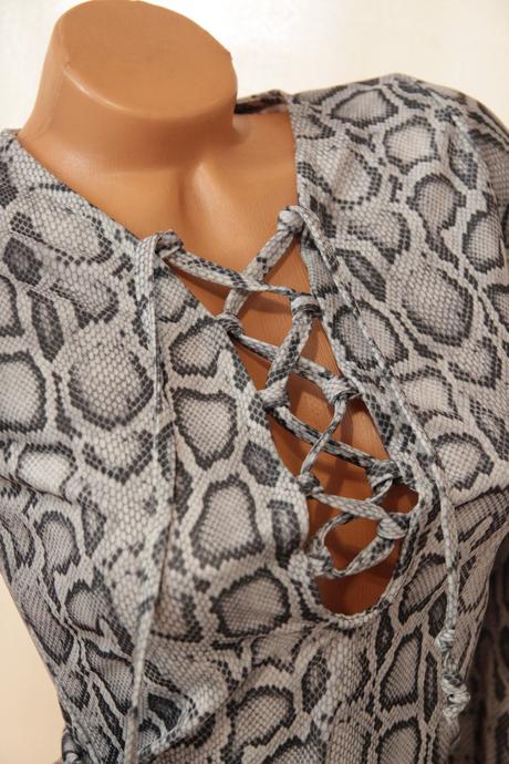 Vzorovaný body top, s/m, s