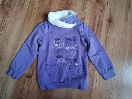 Dievčenská zateplená mikina, v. 122, topolino, topolino,122