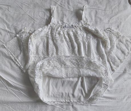 Čipkovaný top - biely, reserved,xs