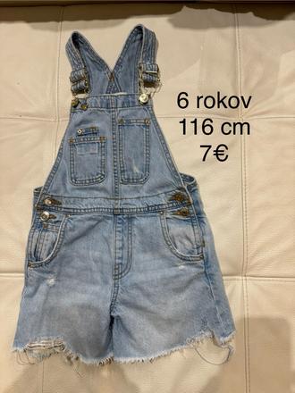 Detské denimové kraťase, zara,116