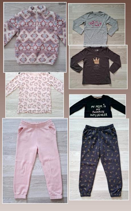 Mikiny, tričká, tepláky, vel.122(balík), 122–134