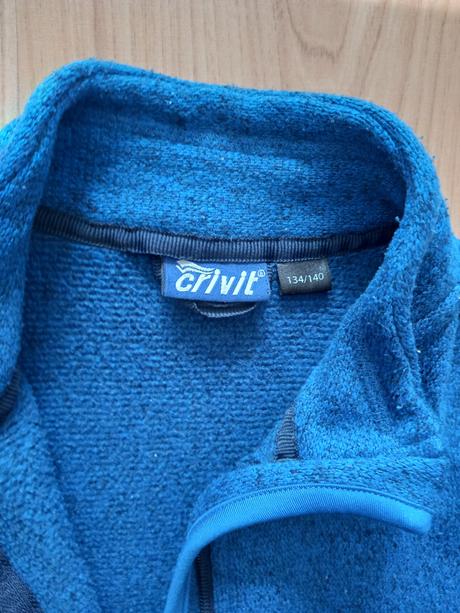 Mikina na zips 134 modrá crivit, crivit,134