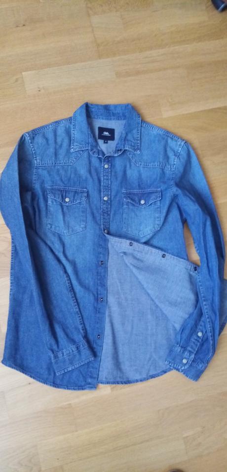 Riflová košeľa, clockhouse,s