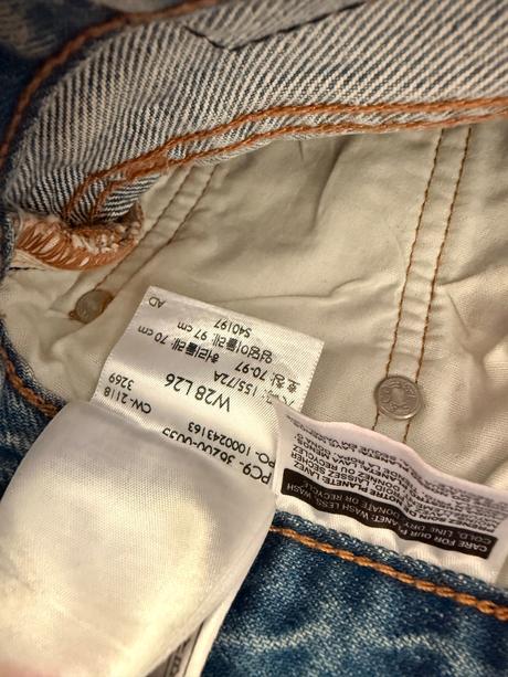 Levis 501 modre jeans rifle s kamienkami, levis,s