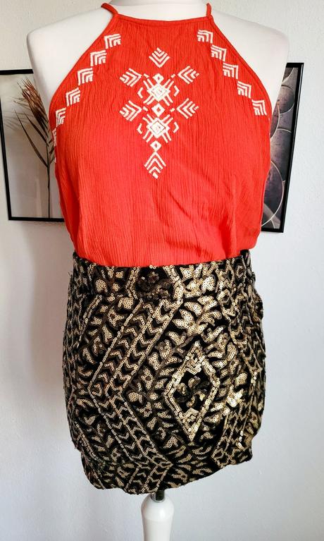 Flitrova zlata sukna pimkie, pimkie,m