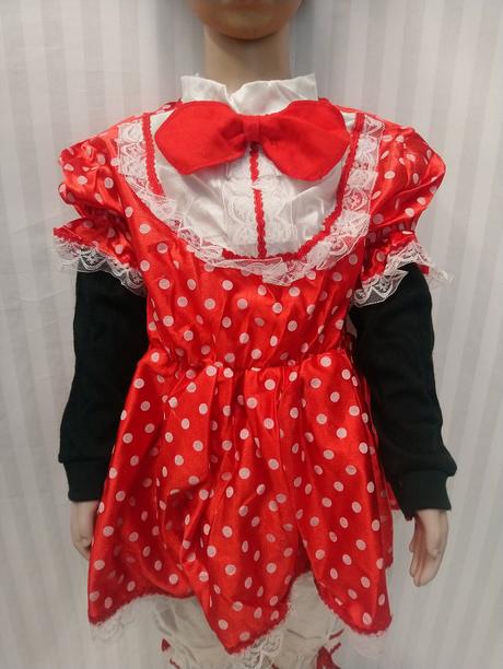 3 dielny kostým minnie mouse, fiori, 5-7r, 110-128,