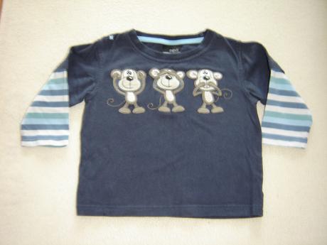 2ks opičkové tričká next 86 cena spolu, next,86