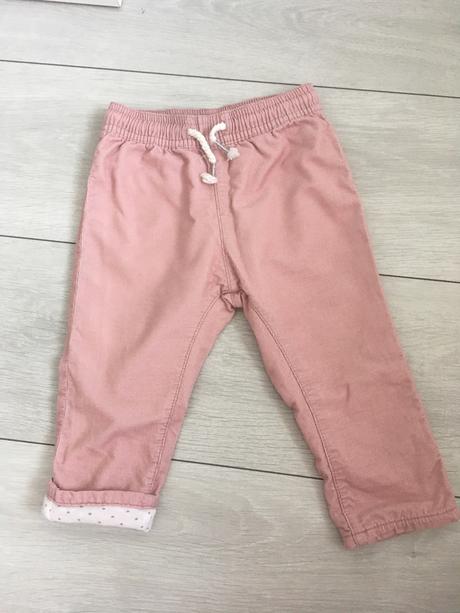 Zateplené menčestraky, h&m,74