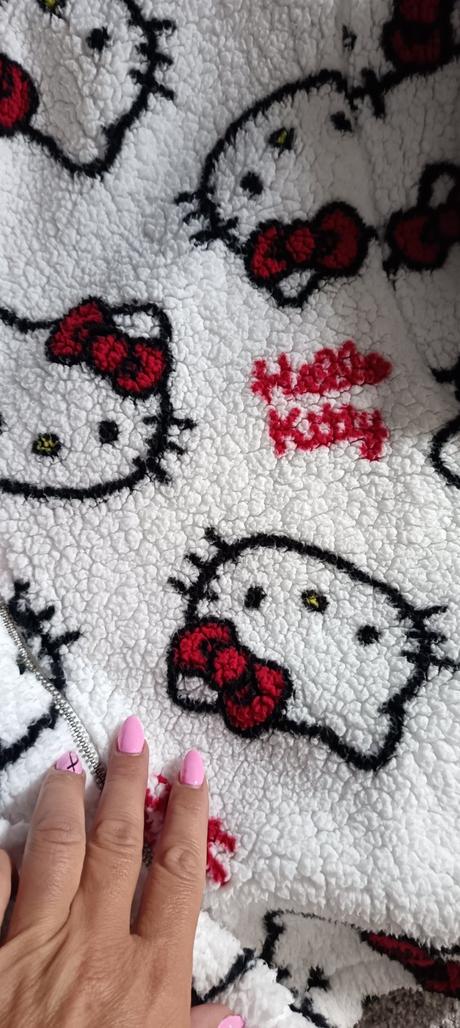 Teplá bundička hello kitty, h&m,164