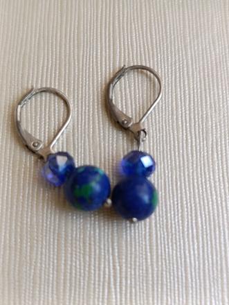 Náušnice z prírodných kameňov,