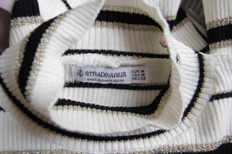 Pásikavý top stradivarius m, stradivarius,m