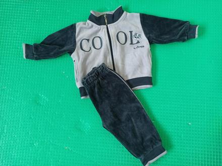 Velúrová súprava mikina, tepláky, 74