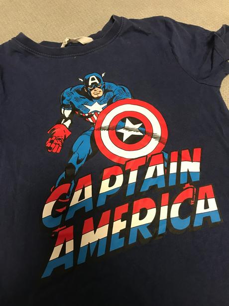 Tričko kapitan america, h&m,122