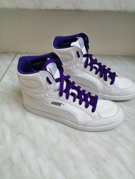 Botasky damske znackove puma bielo fialove vel. 37, puma,37