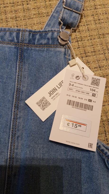 Zara nove riflove saty na traky, zara,104