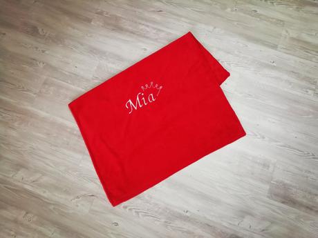 Letná deka s menom,