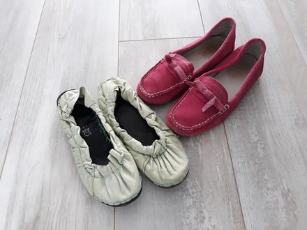 Kožené balerínky s poštovným, 36