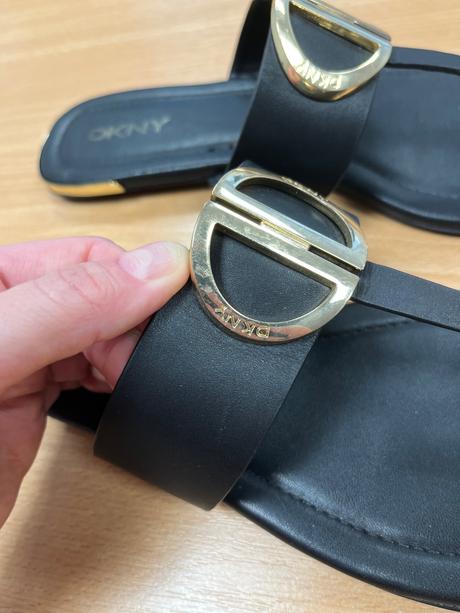 Kožené šľapky dkny, dkny,40