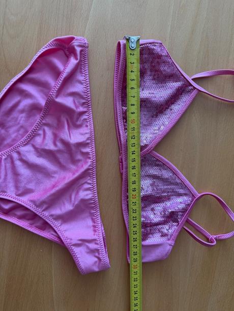 Flitrovane ruzove plavky calzedonia, calzedonia,158