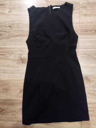 Čierne nenosené šaty, bershka,m