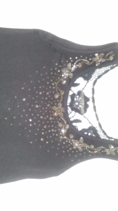 Čierne šaty s krajkou, m