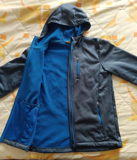 Softshellová bunda šedá, 158