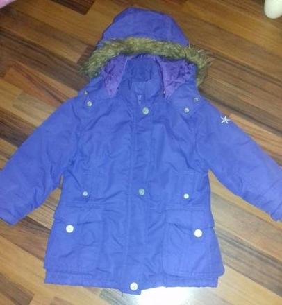 Fialová bundička na zips gombíčky-číslo 98, 98