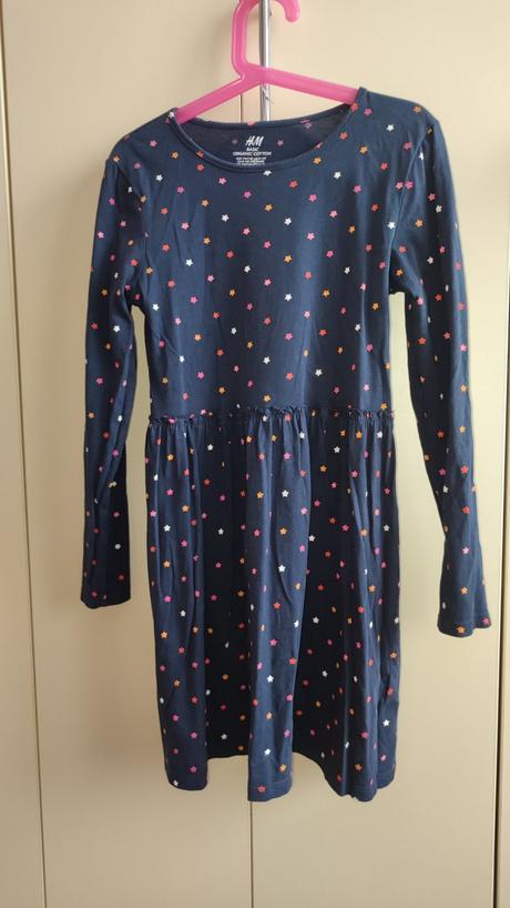 Šaty s hviezdičkami, h&m,140