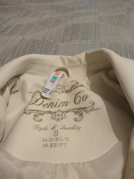 Kožená bundička, denim,36