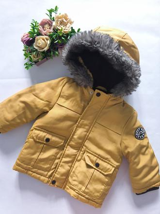 8-f&f horčicová bunda chlapčenská, f&f,74