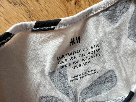 Bavlnene tricko, h&m,134