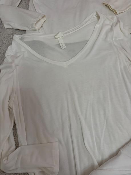 Biele trička velkost l, l