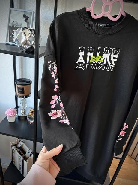 Anime mikinové šaty, amisu,xs