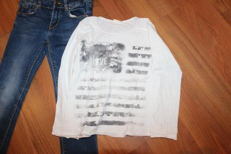 Rilfe a tričko, zara,110