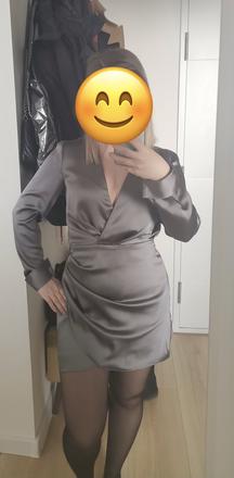 Saténové šaty, zara,36 / s