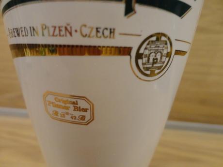 Pivový pohár pilsner urquel - nový, porcelánový,