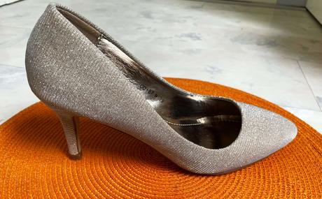 Luxusné lurexové lodičky, 38