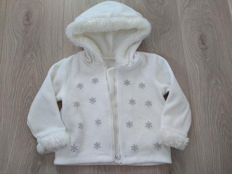 Dievčenský flísový svetrík -12-18 mesiacov, 86