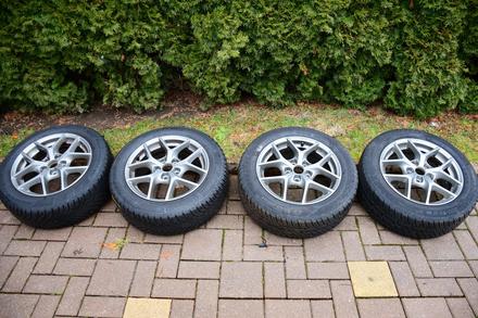 Hlinikové disky borbet + zimné pneumatiky, 