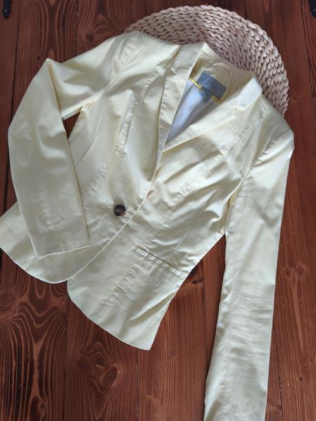 Krátke sako h&m 34 zlte, h&m,s