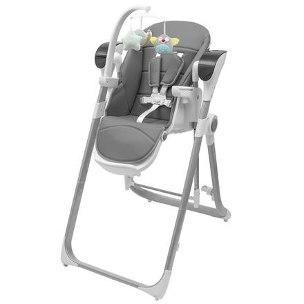 Detská jedálenská stolička 2v1 pre deti smart grey, 