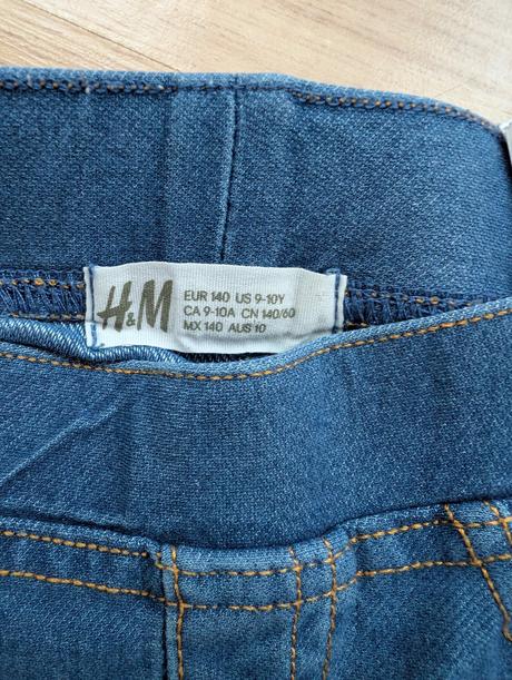 Rifľové legíny, h&m,140