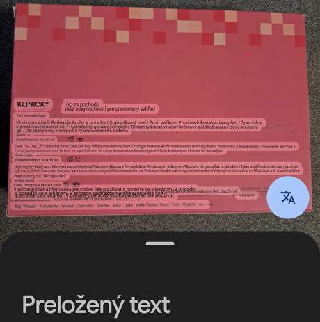 Clinique očné krémy a špirála, 