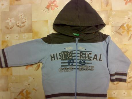 Balícek mikina, tricko, nohavice, benetton,86