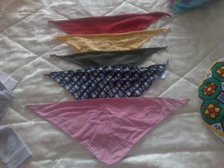 Supravka dvoj +5x šatka na hlavičku na 8/14mesiači, 74