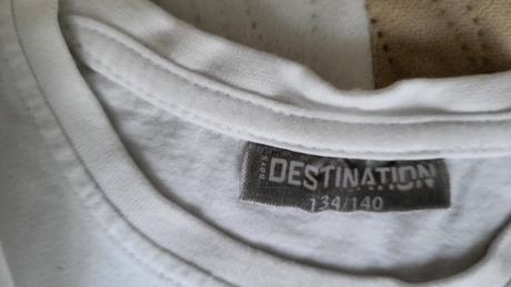 2ks biele tričká velk. 134/140, 134