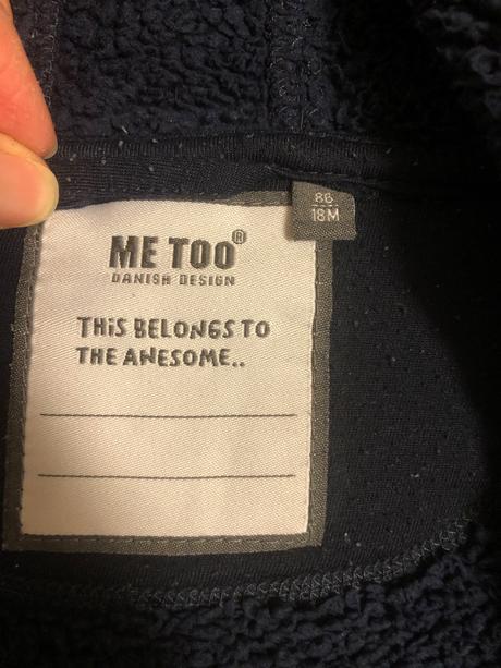 Teplá flisová mikina me too, 86