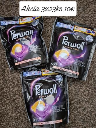 Perwol čierne kapsule 3x23ks, 