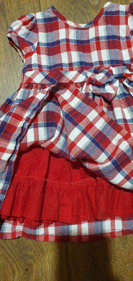 Vianocne saty karovane 62-68, 3 - 6, george,62