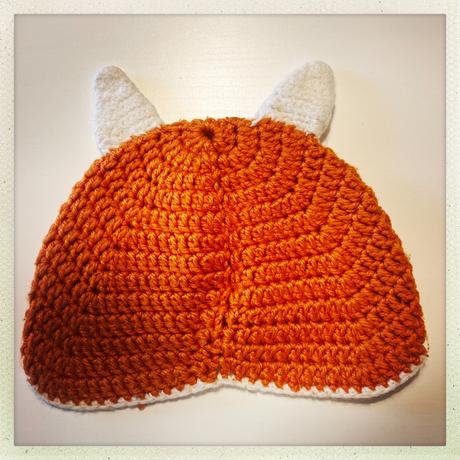 Ručne háčkovaná čiapočka - líška, 62